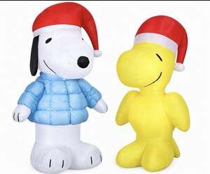 Peanuts Christmas Outdoor Inflatable Bundle Snoopy Woodstock